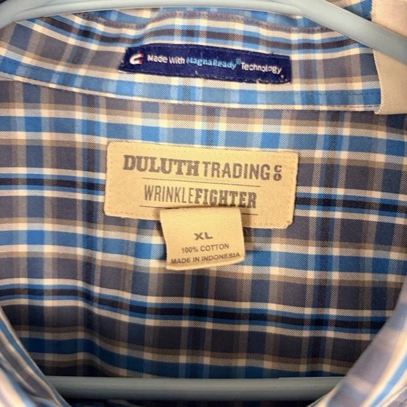 Duluth Trading Shirt  Wrinklefighter XL Men's Workwear Cowboy Rodeo - Picture 3 of 6